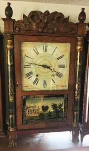 Mitchell and Atkins Column and Splat Shelf Clock