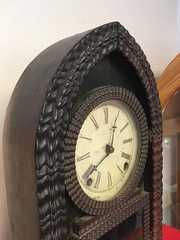 J.C. Brown Beehive Ripple Front Clock