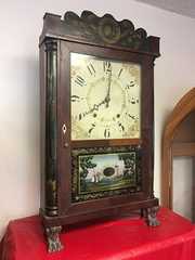 E. Terry & Sons Column and Splat Shelf Clock