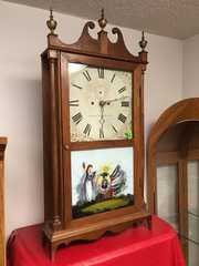 Spencer, Wooster & Co. Pillar and Scroll Clock