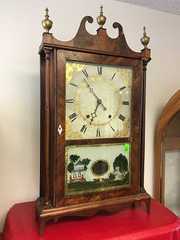 Eli & Samuel Terry Pillar and Scroll Shelf Clock