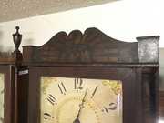 Stenciled Column and Splat Transitional Mantel Clock