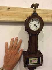 Miniature New Haven Clock Co. Banjo Clock