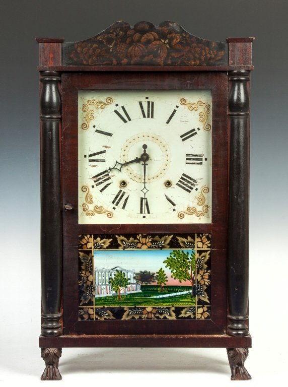 Unusual Mark Lane Shelf Clock, Southington, CT