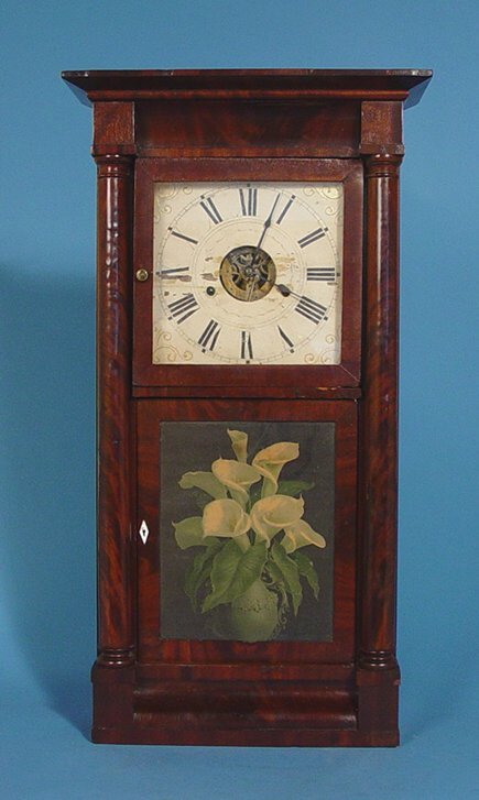 S.B. Terry Mahogany Empire Shelf Clock