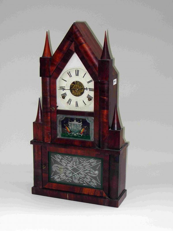 Double Steeple rare fusee clock