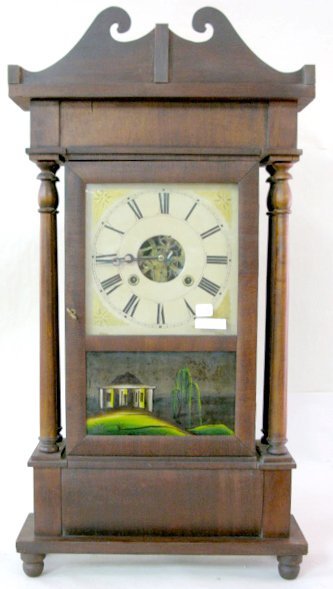 Sperry & Shaw Pillar & Scroll Shelf Clock