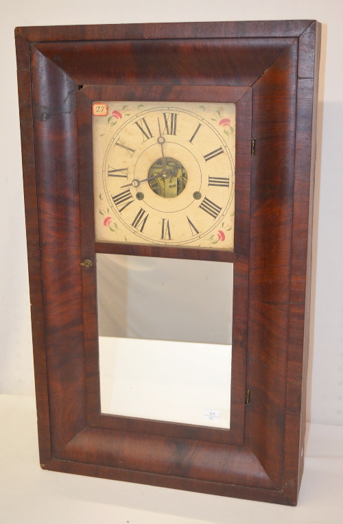 Antique Joel Lane Weight Driven OG Shelf Clock