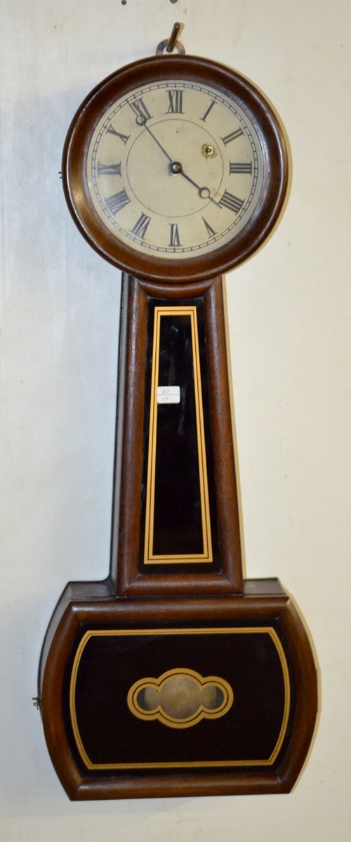 Antique Weight Driven Howard No. 5 Style Banjo Wall Clock
