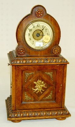 German Clock w/Regina Style Disc Player