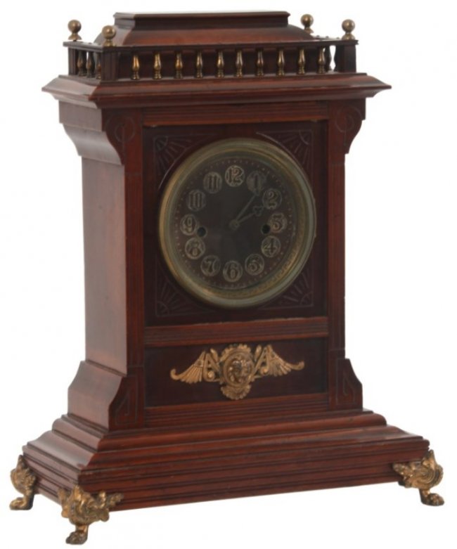 Welch Mahogany Mantle Clock Â Eveline