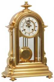 Exceptional Gilt Bronze Table Clock