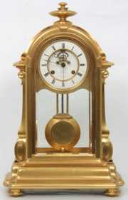 Exceptional Gilt Bronze Table Clock