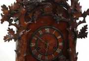 Black Forest Carved Cuckoo Table Clock, attr. Beha