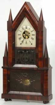 Birge & Fuller Double Steeple Mantle Clock