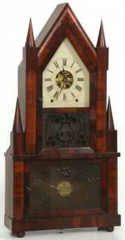Birge & Fuller Double Steeple Mantle Clock