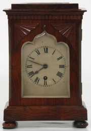 Rosewood Single Fusee Bracket Clock