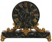 Caldwell Bronze Mounted Marble Mantle Clock