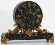 Caldwell Bronze Mounted Marble Mantle Clock