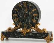 Caldwell Bronze Mounted Marble Mantle Clock