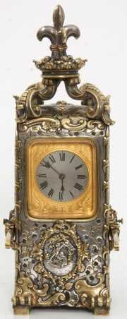 Bronze Sedan Chair Hour Repeater Carriage Clock