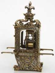 Bronze Sedan Chair Hour Repeater Carriage Clock