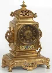 French Bronze Chinoiserie Mantle Clock