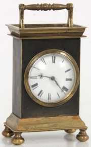English Verge Fusee Bronze Carriage Clock