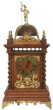 French Mahogany Bracket Clock