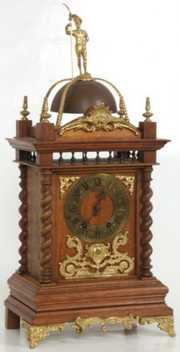 French Mahogany Bracket Clock