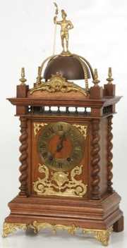 French Mahogany Bracket Clock