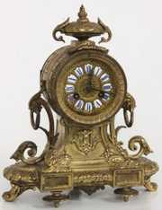 Gilt Bronze Mantle Clock