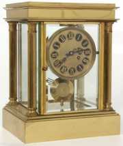 Lg. Size Crystal Regulator Table Clock