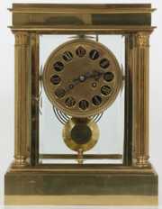 Lg. Size Crystal Regulator Table Clock