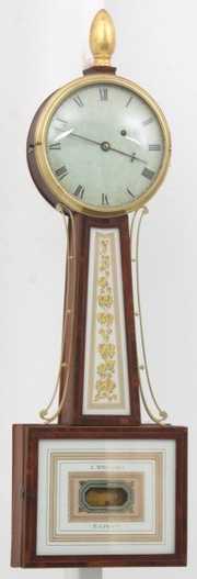 American Mahogany Banjo Clock