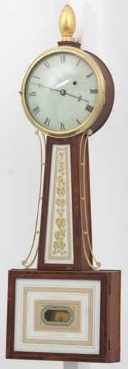 American Mahogany Banjo Clock