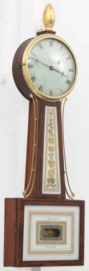 American Mahogany Banjo Clock