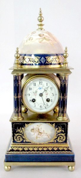 Beehive Austria Porcelain Dome Clock