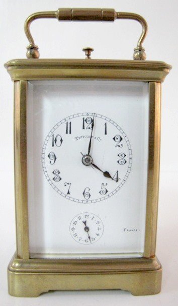 Tiffany Repeater French Carriage Clock w/Alarm