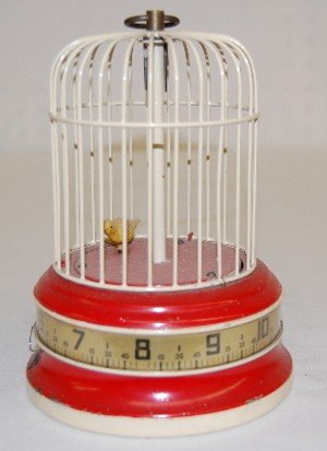 U.S.A. Tape Measure Animated Bird Clock