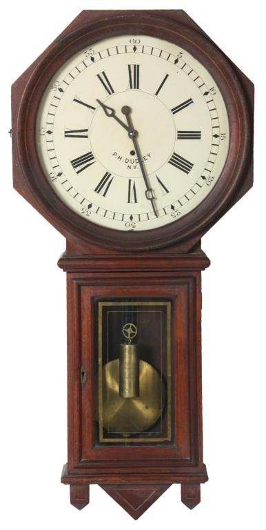 P.H. Dudley Walnut Wall Regulator