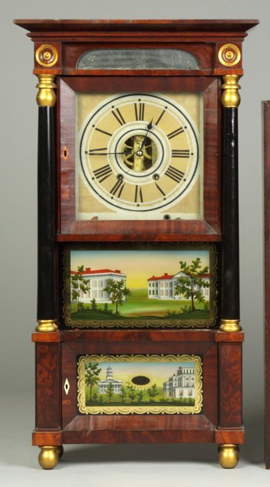 R & J.B. Terry, Bristol, CT Triple Decker Shelf Clock