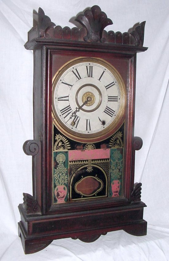 New Haven Alarm Walnut Mantle Clock