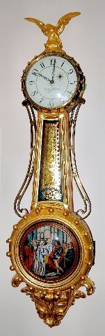 Elmer O. Stennes Girandole Banjo Clock