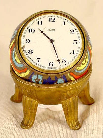 Zenith Champleve Ball Clock w/ Stand