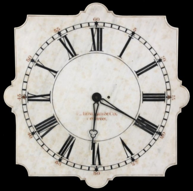 E. Howard No. 20 1/2 Marble Dial Gallery Clock