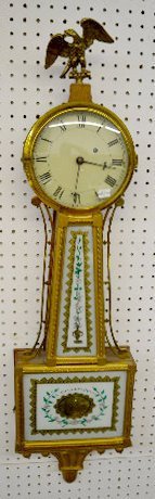 S. Willard Patent Weight Driven Banjo Clock