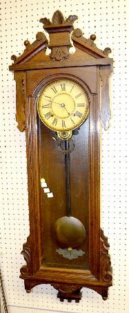 Ansonia Walnut “Prompt” Regulator Clock