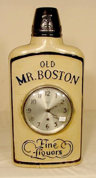 Gilbert Old Mr. Boston Advertising Clock