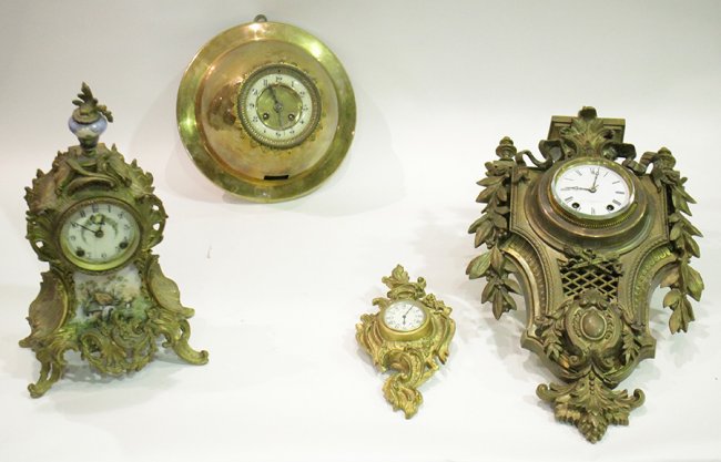 4 CLOCKS SETH THOMAS FRENCH CARTEL BRONZE 1890